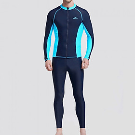 Men's Swimsuit Top Long-Sleeved Split Rashguard Anti-Uv Spandex Snorkeling Sur Fclothing Sbart