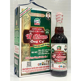 Nước mắm Ủ Chum dành cho người ăn nhạt, Hộp 2 chai ,dung tích 500ml/1chai