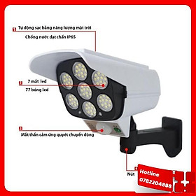 Mua Đèn Năng Lượng Mặt Trời Giả Camera Chống Trộm Cảm Ứng Tự Động Bật  Tắt  Có Điều Khiển 3 Chế Độ Sáng