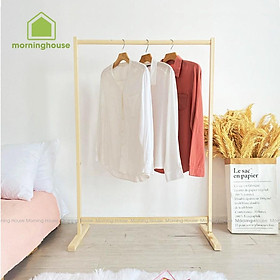 Mua GIÁ TREO QUẦN ÁO THANH ĐƠN- MÀU GỖ - SINGLE HANGER