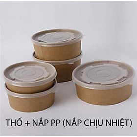 Mua 50 thố giấy kraft 750ml có kèm nắp pet hoặc nắp pp chịu nhiệt