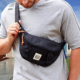 Túi đeo chéo trước ngực unisex nam nữ Z_TDC_ADIDA màu đen, túi bao tử phong cách thời trang hàn quốc cực xinh đựng điện thoại và phụ kiện cá nhân khi đeo đi dạo phố dự tiệc