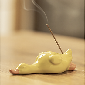 Mua Đế Nhang Vịt Lười đựng thanh hương  đốt trầm  kê palo & làm quà tặng (Incense Holder) l XÔ THƠM THANH TẨY