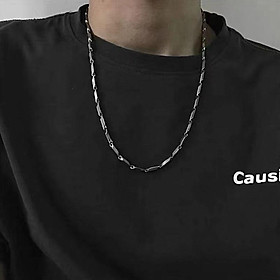 Dây chuyền đẹp nam titan cao cấp sang trọng thép không gỉ hỏa tiển trangsucpt kích cỡ 3mm PTDCNA31