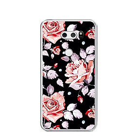 Ốp lưng dẻo cho điện thoại LG V30 - 0200 ROSE02 - Hàng Chính Hãng