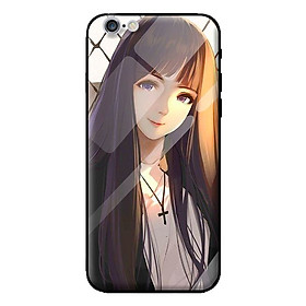 Ốp kính cường lực cho iPhone 6 Plus mẫu GIRL 262 - Hàng chính hãng