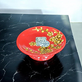 Bộ đồ thờ RỒNG VIỆT men đỏ đắp nổi, gốm sứ Bát Tràng tinh xảo, sản phẩm cao cấp cho thờ cúng
