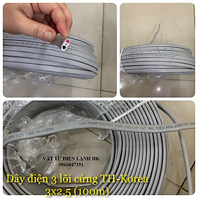 Mua 1 mét - Dây điện 3 pha lõi cứng chuyên dụng lắp điều hòa máy lạnh