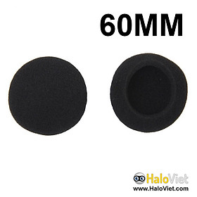 Cặp mút bông 45mm / 50mm / 55mm / 60mm bọc đệm tai nghe chụp tai / trùm đầu / Headphone / Over Ear -  Giúp êm tai, lọc âm & tăng bass