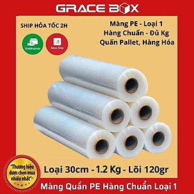 Mua Màng PE Loại 30cm Nặng 1.2Kg Lõi 120gr Quấn Hàng Hoá Tiêu Chuẩn Chất Lượng Loại 1