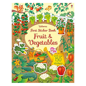 [Download Sách] Sách tiếng Anh - Usborne First Sticker Book: Fruit & Vegetables