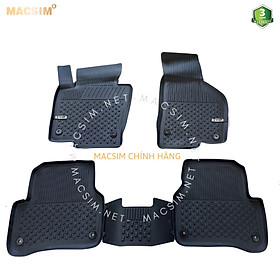 Thảm lót sàn ô tô nhựa TPE Silicon Passat B7 2010-2014 Black Nhãn hiệu Macsim