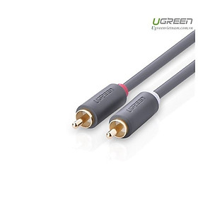 Dây cáp âm thanh 2 AV RCA OFC 4N gold 24K TPE đàn hồi Ugreen 10519-Hàng Chính Hãng