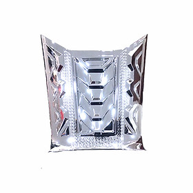Ốp Nắp Xăng Dùng Cho AirBlade 2020 Xi Mạ Crom MS2677 - Tặng Thêm 1 Pin AAA Maxell