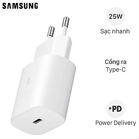 Sạc nhanh Samsung 25W không kèm cáp EP-TA800N - Hàng Chính Hãng