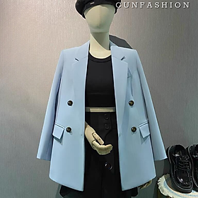 Áo blazer nữ áo vest dài tay khoác ngoài phong cách hàn quốc nhiều màu 2 lớp Cun Fashion AB150