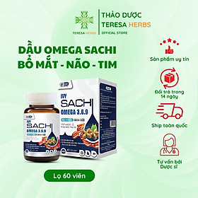 Viên nang dầu hạt sachi inchi bổ sung omega 3-6-9 lọ 60 viên