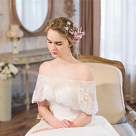 Fashion Pearl Floral Headband Wedding Bridal Vine Tiara Hair Band Head Piece Gift