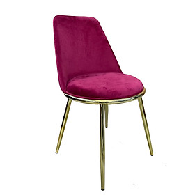 Mua Ghế trang điểm nệm bọc vải nhung chân thép mạ màu vàng gold bóng sang chảnh Luxury Chairs for bedroom LUX 27B-F