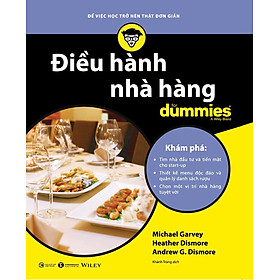 Sách - điều hành nhà hàng for dummies