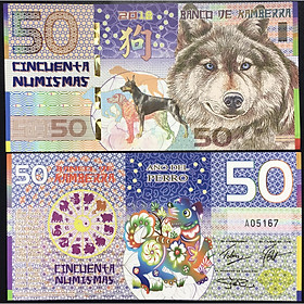Mua Tiền Kamberra 50 Numismas Hình Con Chó  Tuổi Tuất  Tiền Lì Xì Tết  Sưu Tầm 