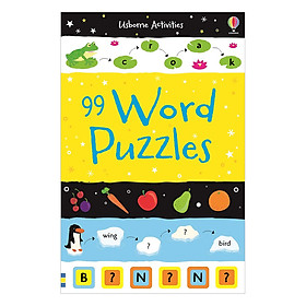 Hình ảnh Sách tương tác tiếng Anh - Usborne 99 Word Puzzles