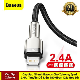 Cáp Sạc Nhanh 2.4A, Truyền Dữ Liệu 480Mbps, Dây Bọc Dù - Hàng Chính Hãng Baseus