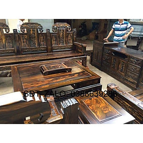 Mua Bộ bàn ghế phòng khách âu á hộp trương voi gỗ sồi mỹ 2m2 giá thật