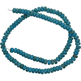 1 Strand (15inch) Natural Blue Turquoise Spacer Loose Beads Gemstone for Jewelry Making Accessory (2 Styles Can Choose)