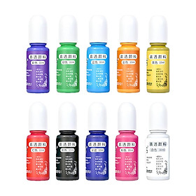 Epoxy Resin Pigment 10ml Each Pigment Liquid Jewelry Making for Paint DIY Art Crafts