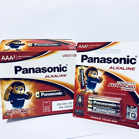 Hộp pin (12 vỉ 2 viên) pin Kiềm Panasonic Alkaline AAA LR03T/2B-Hàng chính hãng