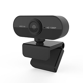 1080P HD Computer Camera Video Conference Camera Webcam 2 Mega Pixel Auto Focus 360° Rotation USB Plug & Play with