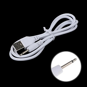 Dây sạc máy massage USB sang 2.5 Aux 1.8cm đầu kim châm nhọn, dành cho máy massage mặt mắt body toàn thân đầu kim