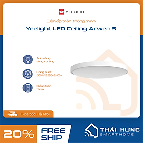 Đèn Led Ốp Trần Thông Minh Yeelight Arwen S450/S550 - 50W - Led RGB hắt trần - Hỗ trợ Homekit, Mihome Global - Hàng chính hãng