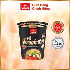 Thùng 24 Ly Mì Lẩu Thái Tôm NGON NGON VIFON  60g  Ly - Thùng 24 ly