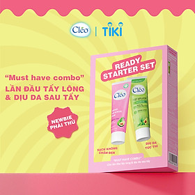 Cléo Ready Starter Set Gồm Kem Tẩy Lông Cho Da Nhạy Cảm 25gr & Gel Dưỡng Dịu Da Sau Tẩy Lông 20gr Cho Lần Đầu Tẩy Lông