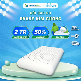 Gối Cao Su Kim Cương Ovany KCGO4060 (40 x 60 cm) - Trắng