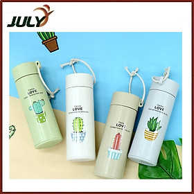 Mua Bình đựng nước chịu nhiệt 450ml hình cây xương rồng dễ thương - JL