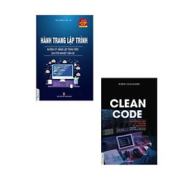 Combo Hành Trang Lập Trình - Những Kỹ Năng Lập Trình Viên Chuyên Nghiệp Cần Có + Clean Code - Mã Sạch Và Con Đường Trở Thành Lập Trình Viên Giỏi (Bộ 2 Cuốn) _TTT