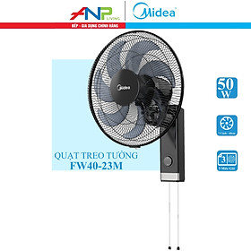 Mua Quạt Treo Tường 7 Cánh Midea FW40-23M (Hàng Chính Hãng  Công Suất 50W  Chỉnh Gió 3 Tốc Độ)