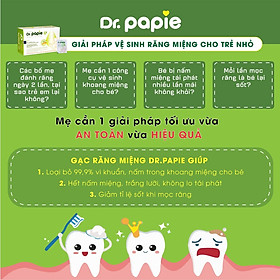 Combo Nước Tắm Gội Thảo Dược Dr Papie + Gạc Rơ Lưỡi Dr Papie Chăm Sóc Sức