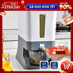 Mua Thùng đựng gạo thông minh kèm cốc vo gạo thiết kế thông minh tiện dụng chống ẩm  chống mối mọt