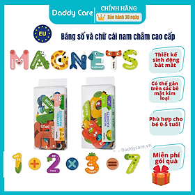 Bảng chữ cái tiếng anh và bảng số nam châm cho bé Mideer Letter Magnets - Number Magnets, Đồ chơi cho bé 3,4,5,6 tuổi