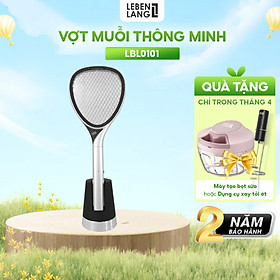 Vợt muỗi điện thông minh Lebenlang LBL0101, kiêm đèn bắt muỗi 2in1 tự động, công suất 2W, an toàn khi sử dụng, bảo hành 2 năm - hàng chính hãng