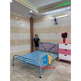 Giường sắt giá rẻ nhiều kích thước (0,8cm x 2m , 1mx2m , 1m2x2m , 1m4x2m , 1m6x2m , 1m8x2m ) - ĐẠI THÀNH