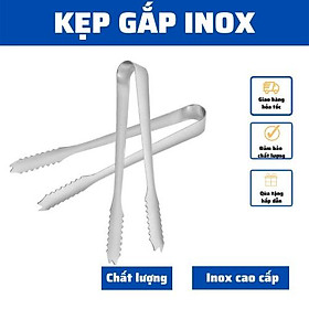 Cây gắp kẹp gắp thức ăn,chanh đào hoa quả, gắp đồ decor bằng inox không gỉ cao cấp nhỏ gọn an toàn dễ dàng sử dụng