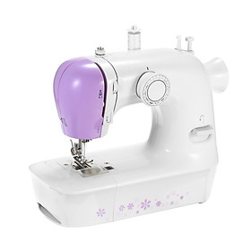 Mini Sewing Machine with 12 Stitches Portable Multi-function Electric Sewing Machine 2-Speed Reverse Sewing Foot Control