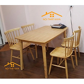 Mua Bàn ăn tròn gỗ 4 ghế lưng tựa HTP-BA808