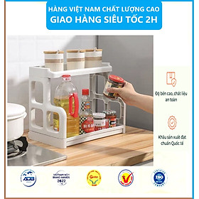 Kệ Đựng Gia Vị Nhà Bếp 2 Tầng Chắc Chắn Việt Nhật , Kệ Nhà Bếp Đa Năng - Hàng Việt Nam