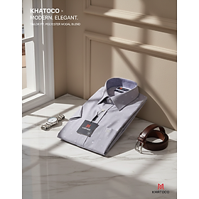 Áo sơ mi tay ngắn Khatoco (M-3XL)